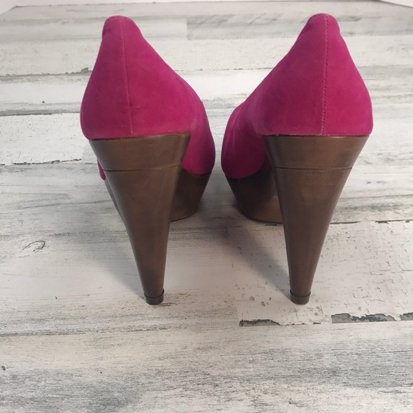 Hot pink heels Rue 21 size 6 / 7 - Picture 3 of 8